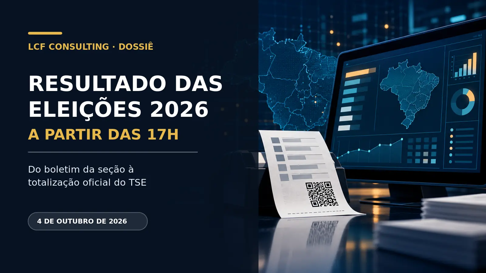 Resultado das eleições 2026 e totalização oficial do TSE